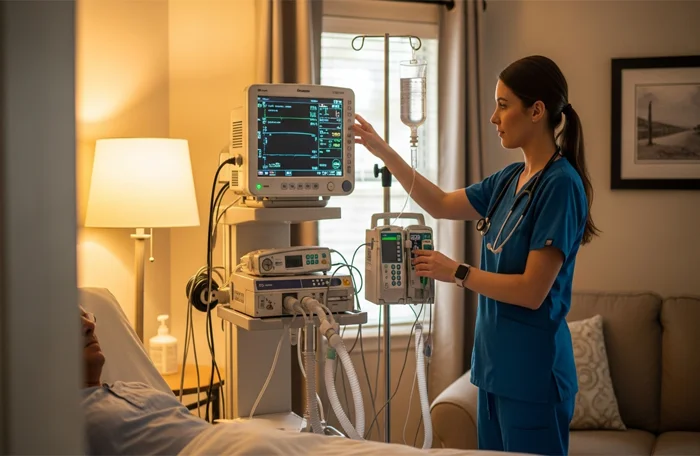 پرستار ICU در منزل